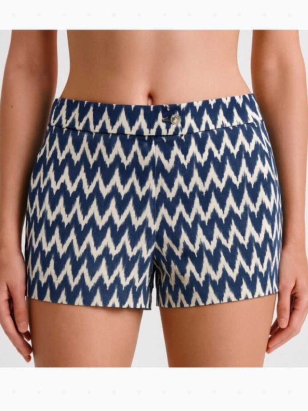 J. Crew Shorts Chevron Ikat Stretch Chino Style 37569 Size 4